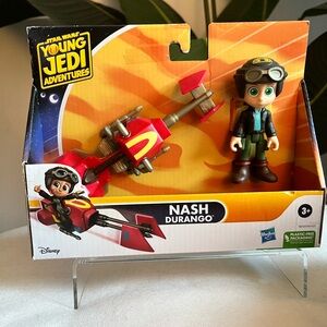 🏷️5/$30 Star Wars Young Jedi Adventures Nash Durango Figure &Speeder NWT .